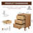 Set Of 2 Solid Wood 3-Drawer Nightstands-1144589192