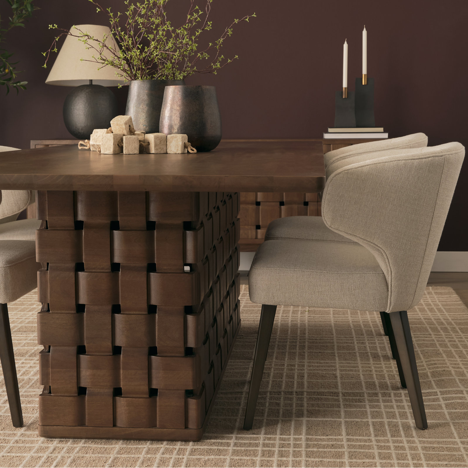 Niya 44" Dark Brown Mango Dining Table