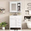 Meuble-lavabo 30 po avec lavabo et armoire à miroir, solution de rangement moderne-2085174607