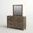 Jordison 6 Drawer Dresser & Mirror w/ Tapered Legs