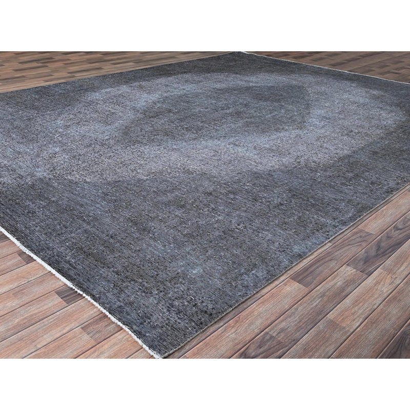 Tapis unique gris 9 pi 9 po x 12 pi 7 po Waugh
