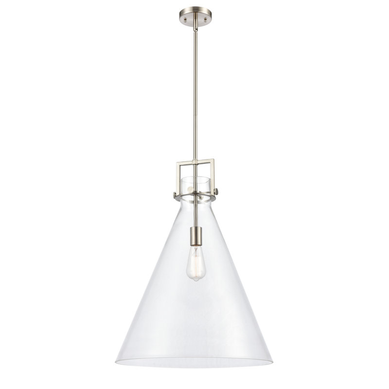 Bogle 1 - Light Single Pendant, No Bulb Included, 55.75" H x 18" W x 18" D, Brushed Satin Nickel