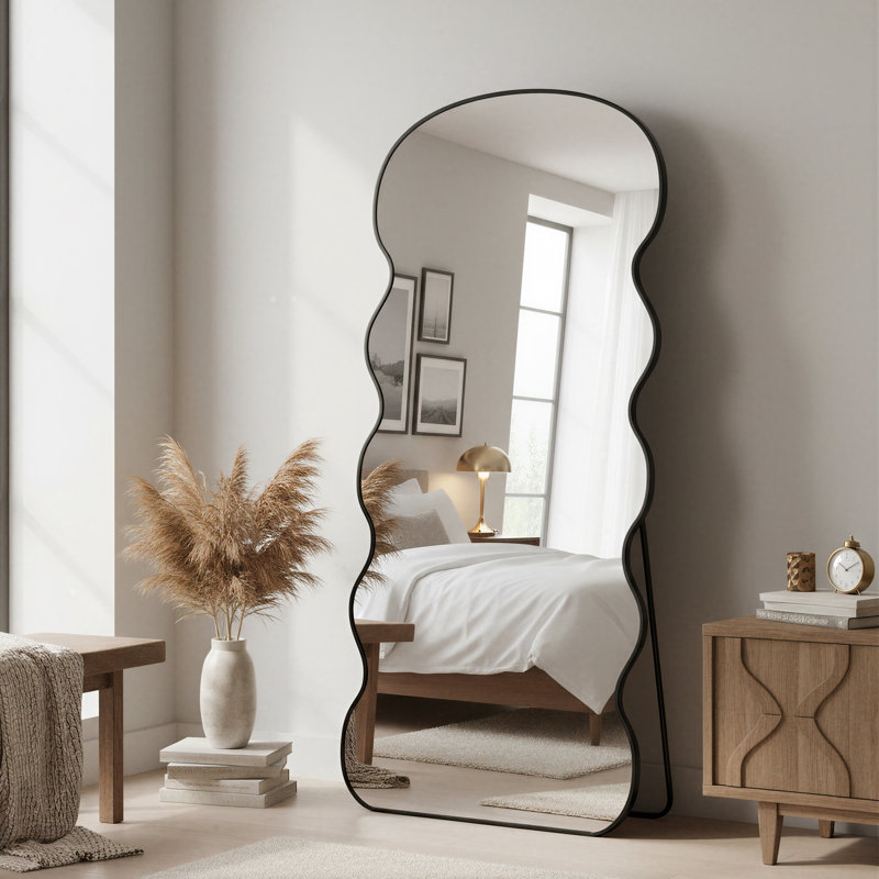 Miroir pleine longueur The Wave, Noir, 71 po x 32 po
