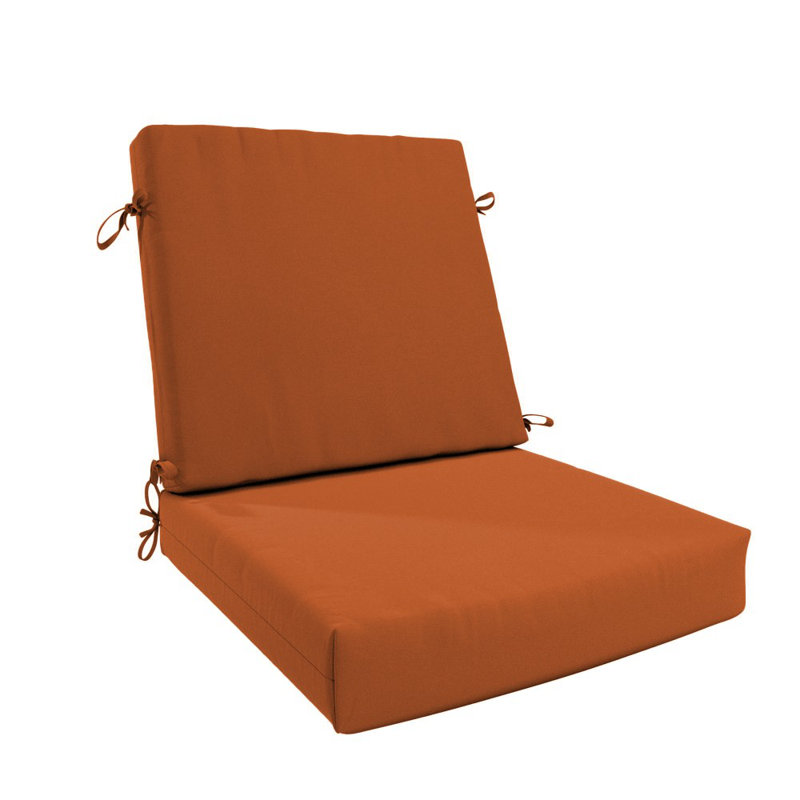 Dining Chair Cushion, 20" X 40" X 3.5", Premium Memory Foam Core With Waterfall Edge, Sunbrella Fabric, Patio Cushion For Outdoor Dining Chairs