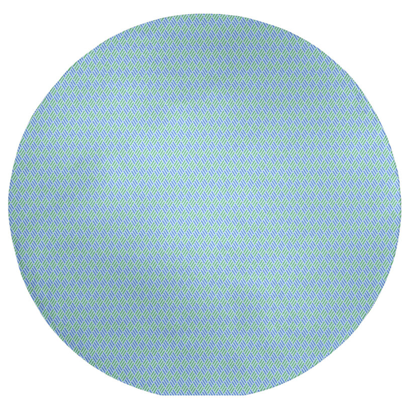 Chenille Geometric Indoor Rug, Round 5'