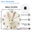 Horloge murale blanche 12 po