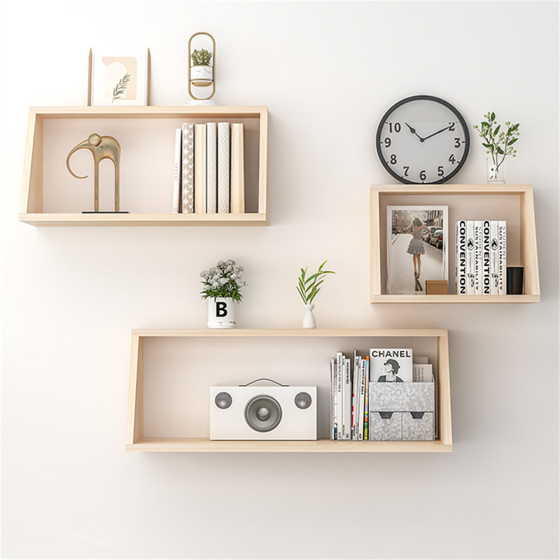 Solid Wood Floating Wall Shelf