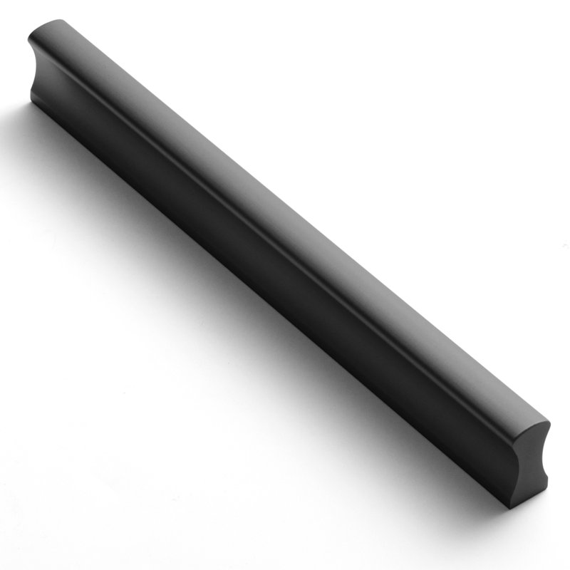 Ensemble de poignées droites, Noir mat, 6 5/16"