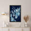 «Glowing Translucent Blue Leaves» avec toile scintillante-133487671