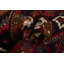 Tapis floral rouge à motif floral 9x13