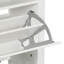  Armoire de rangement pour chaussures 16 paires avec tiroir
