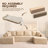 Navarrie Boneless 134" U-Shaped Sectional, No Assembly Required Compression Sofa with Dual Chaises-920495847