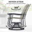 Ensemble de 2 fauteuils oscillants d'extérieur Outsunny