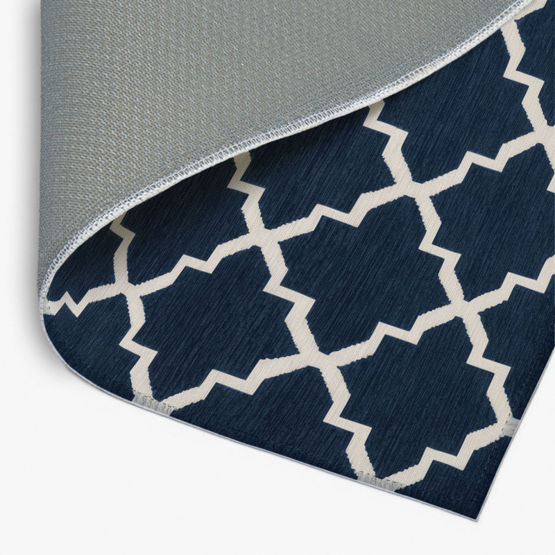 Tapis gris intérieur et extérieur Trellis, Rectangulaire 2 pi x 3 pi