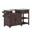 Chariot de cuisine extérieur en bois massif 55,4 po Axel-138222976