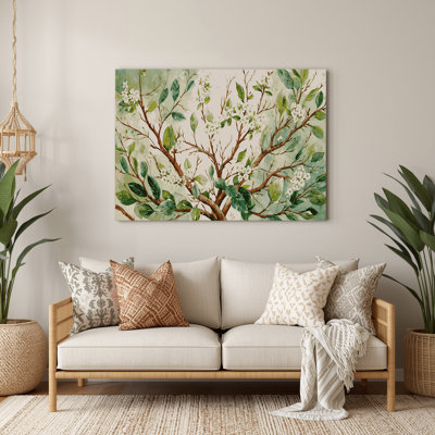 Botanical Hawthorn Brown Metal Wall Art
