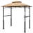 Outdoor Grill Gazebo 8' x 5' Gazebo Shelter with LED Magnetic Light 