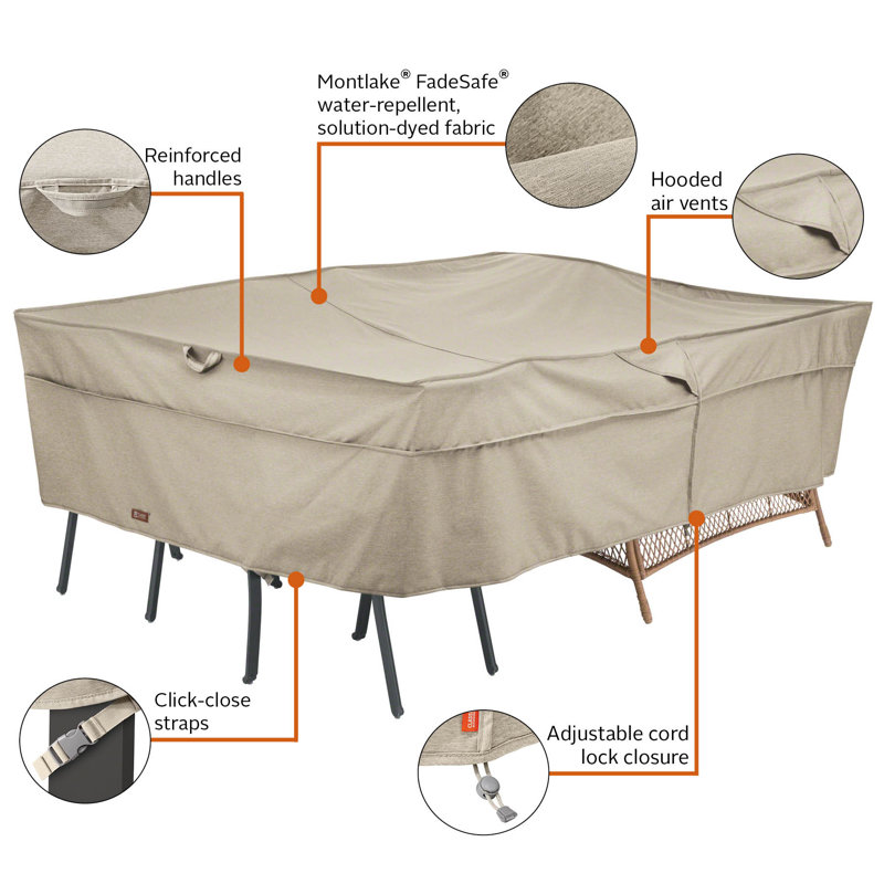 Ayvion Outdoor Patio Dining Set Cover with Lifetime Warranty
