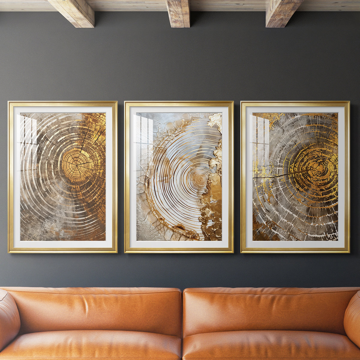 Hokku Designs ABSTRACT Series CXXXVIII -Custom Framed Premium Print W ...