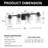 Balko 4 - Light Dimmable Vanity Light