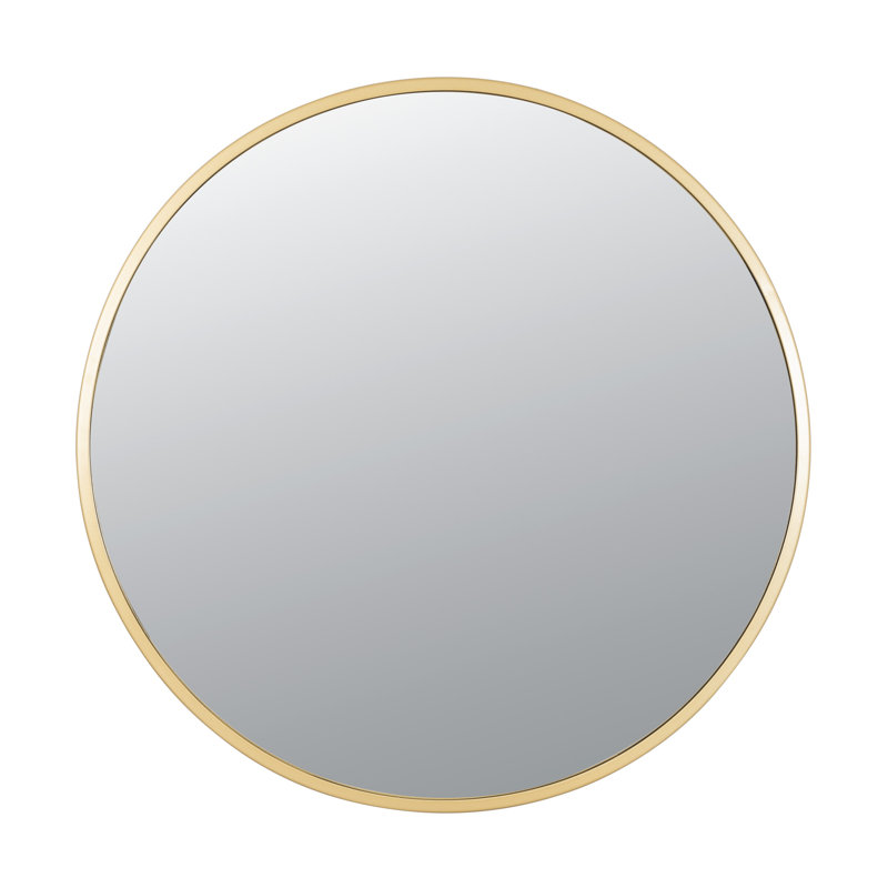 Cottage 30" Round Gold Framed Wall Mirror