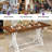 Tyshianna 70.3'' Rectangular Dining Table with Metal Base-1338031019