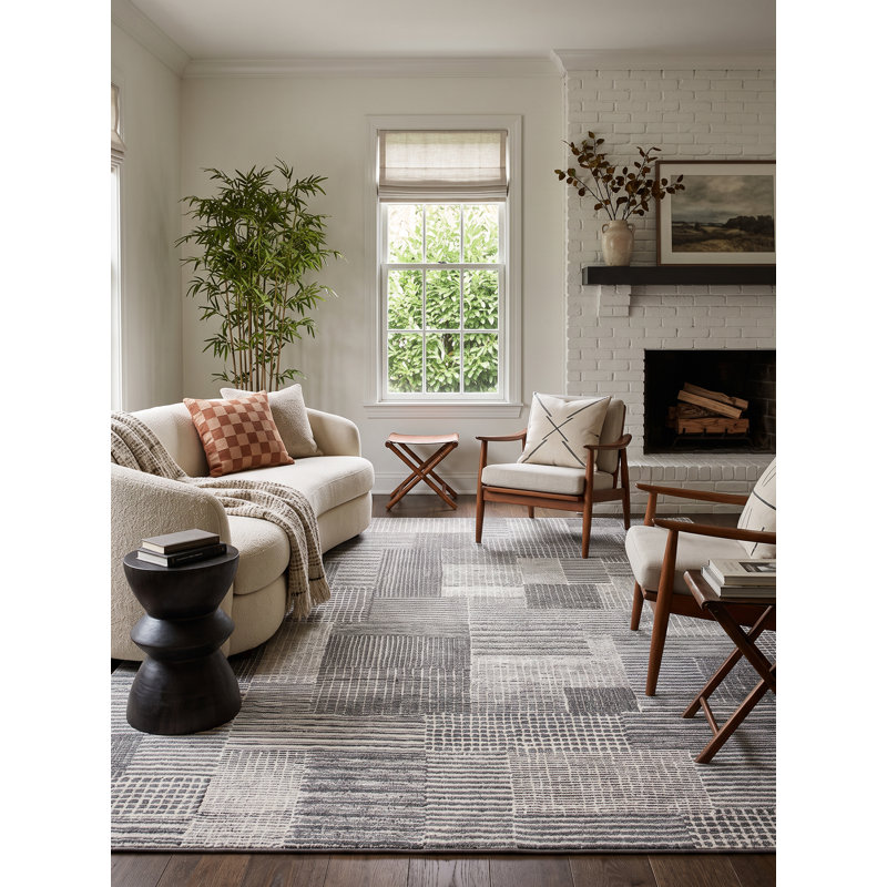 Zahi Handmade Wool Abstract Area Rug, Rectangle 12' x 15'