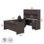 Ensemble de bureau d'ordinateur en U avec huche 4 pièces Office 500 Collection-83615718