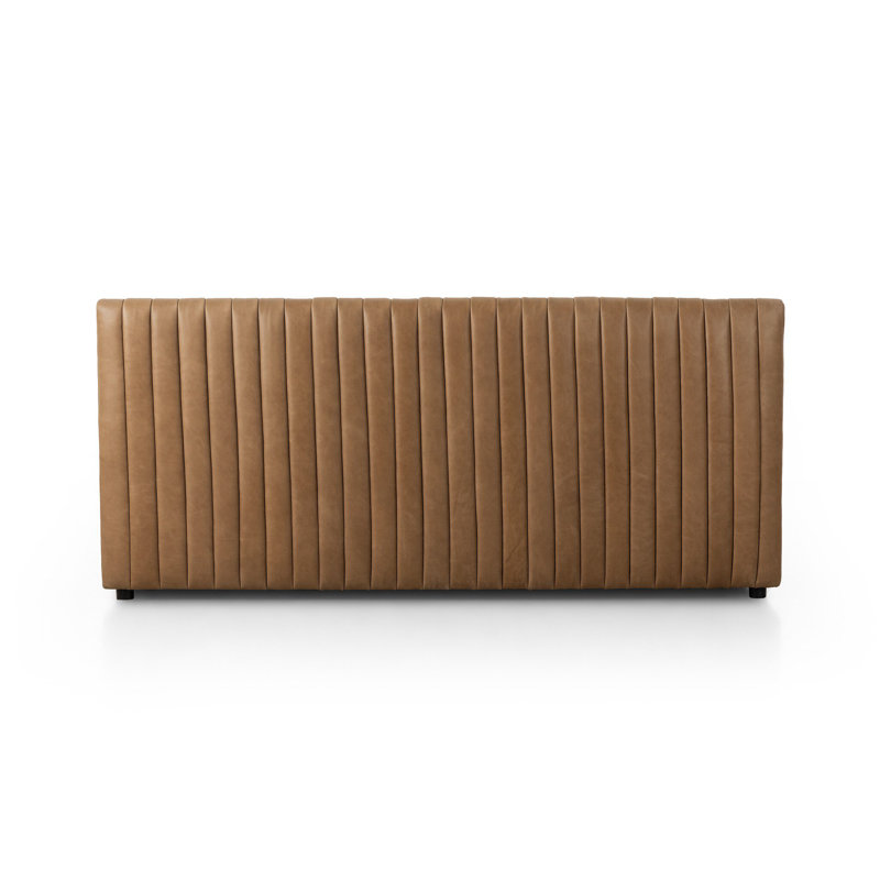 Augustine Upholstered Dining Bench, 31.5" H x 49" W x 28" D, Palermo Drift Genuine Leather