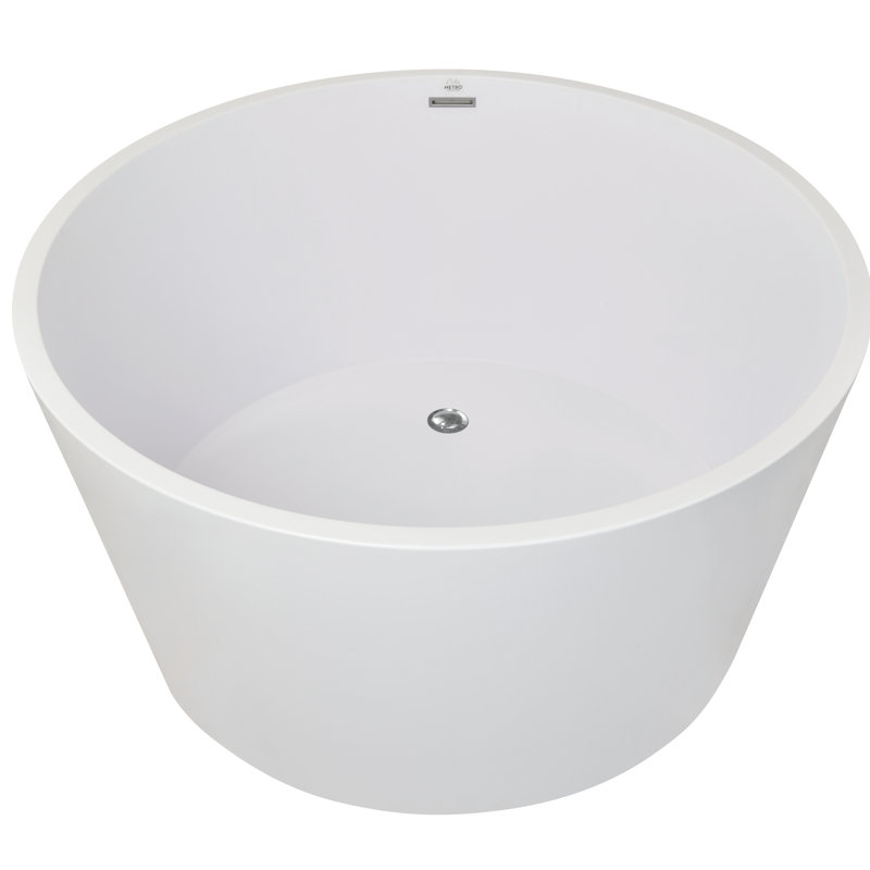 Mizu 52'' L Freestanding Air Bathtub, Glossy White