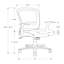 Chaise de bureau, hauteur réglable, pivotante, ergonomique, accoudoirs, bureau d'ordinateur, travail, filet noir, métal noir, contemporain, moderne