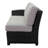 31'' Wide Wicker Patio Sectional with Cushions