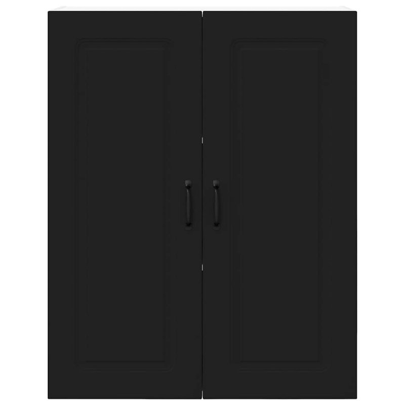 Vidaxl Kitchen Wall Cabinet With Shelf Sonoma Oak 80 X 31 X 100 Cm, Black, 100cm H x 80cm W x 31cm D