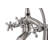 3 Handle Bathroom Clawfoot Tub Faucet with Hand Shower and Diverter-21202640