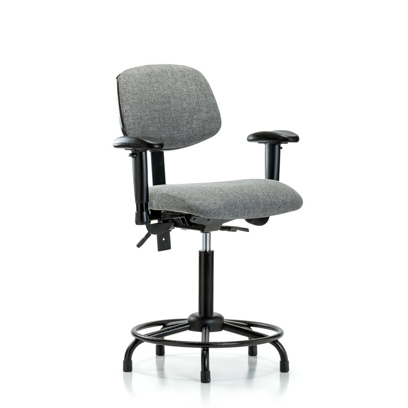 Dominic Drafting Chair, Gray, Not Included