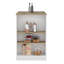 Îlot de cuisine avec 3 tablettes latérales-1961653477