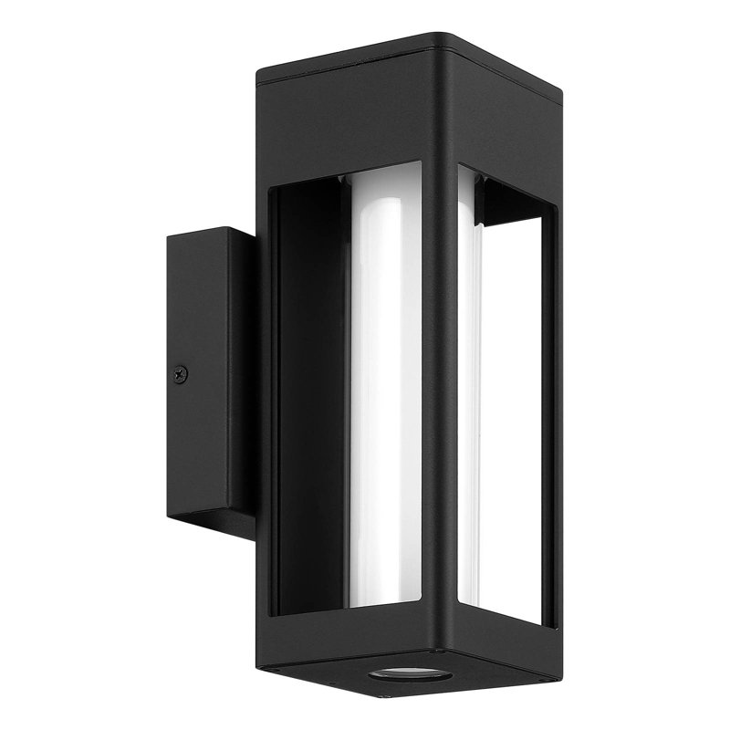 Plafonnier encastré d'extérieur à DEL noir Nox, H 3,22 po x l 10 po x P 4,75 po