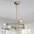 Rensselear 6-Light metal Modern Linear Sputnik Chandelier-945305992