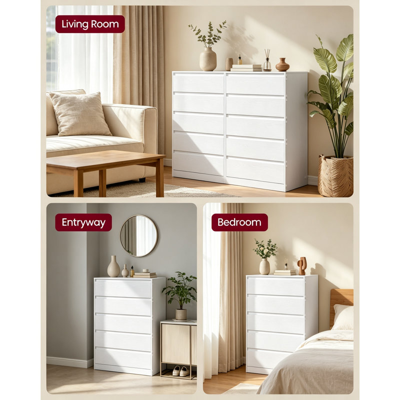 60 cm W Chest of 5 Drawers