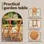 2 - Person Wood Patio Dining Set with