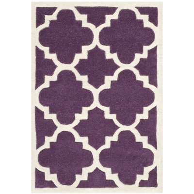 Tapis en laine touffeté à la main Carolene
