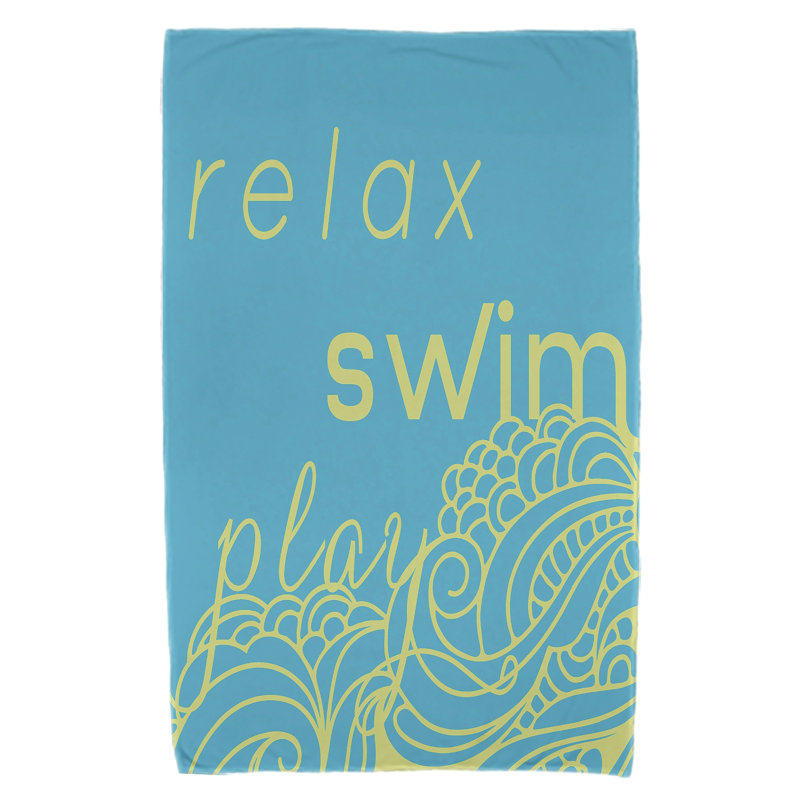 Serviette de plage Grand Ridge, Turquoise