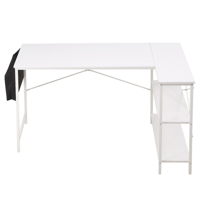 Metal Base Standing Desk, White