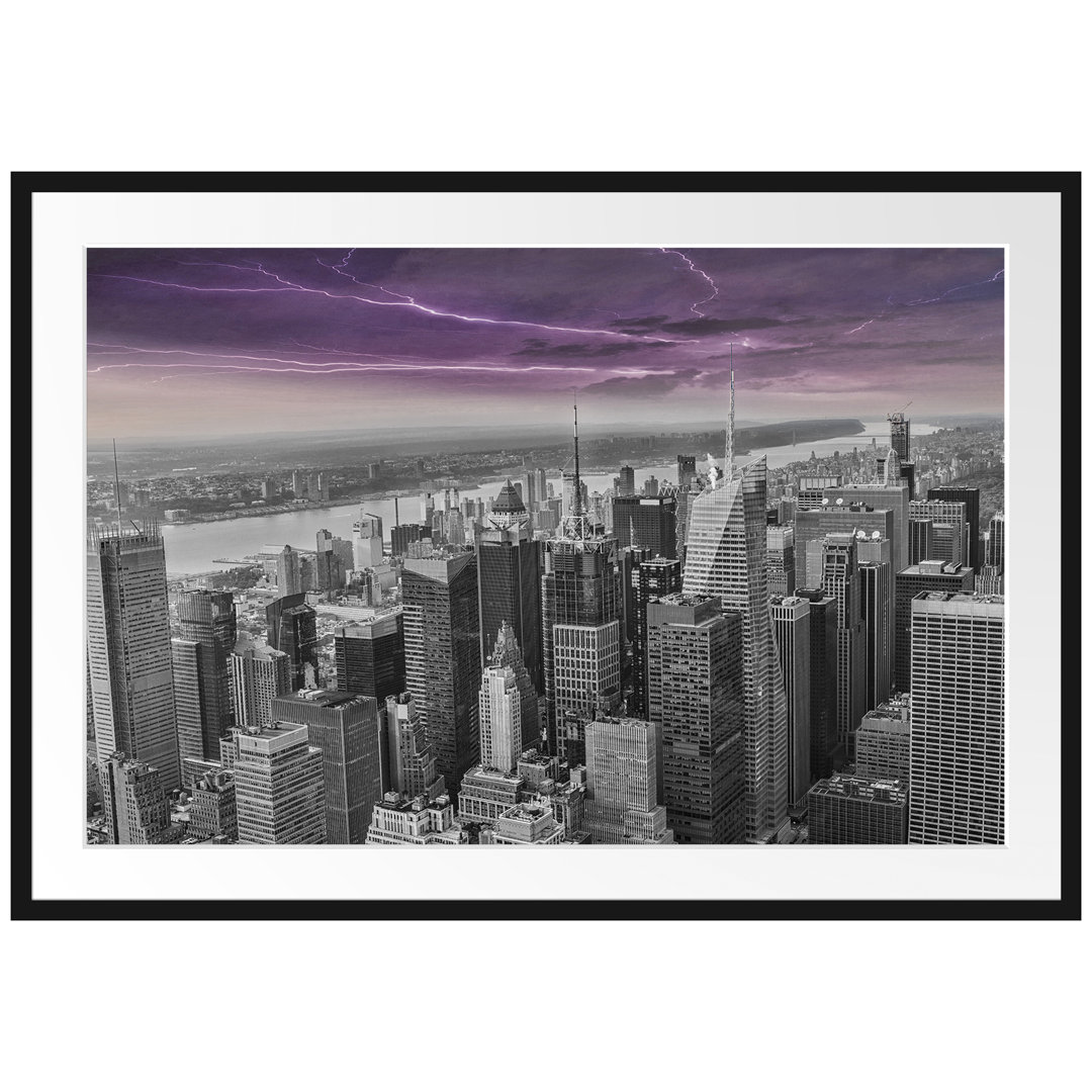 Gerahmtes Poster New York Skyline