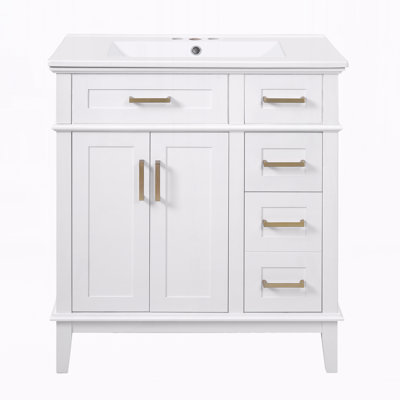 Meuble-lavabo 30 po avec lavabo en céramique