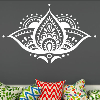 Décalcomanie murale fleur lotus