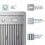 Hotte murale en acier inoxydable 600 CFM avec DEL à intensité variable et filtres à chicane-124928597