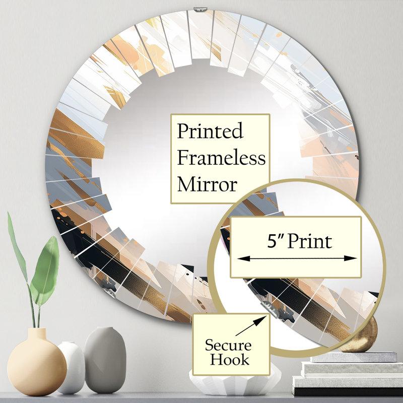 Miroir mural Amitee, 24 po x 24 po