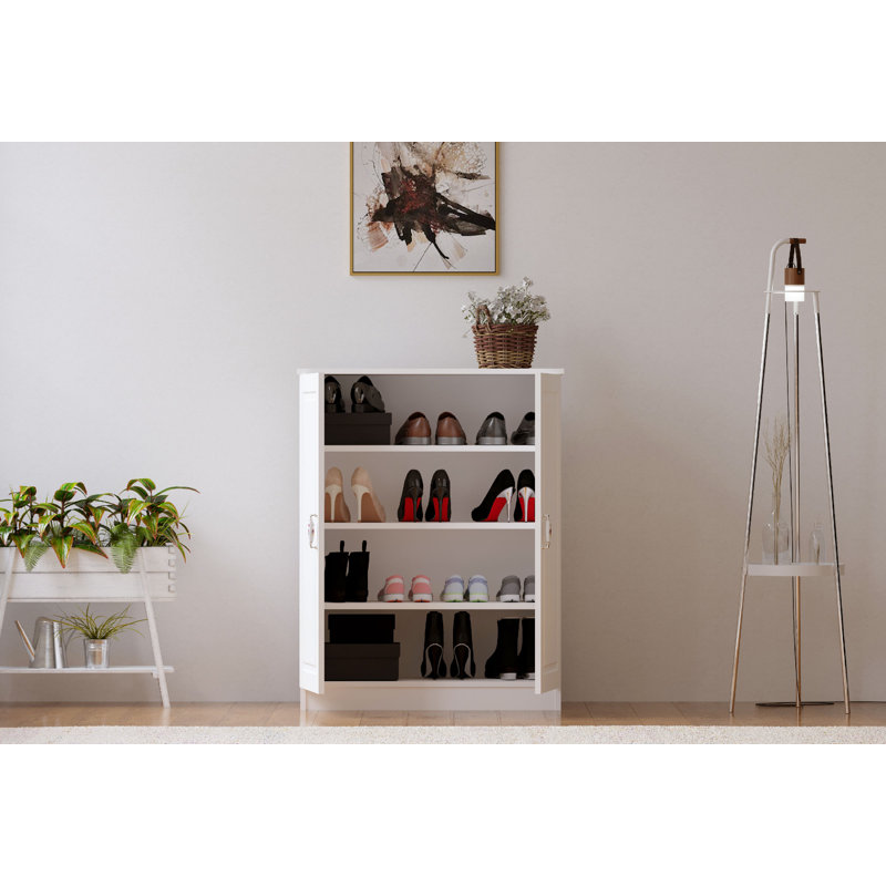 16 Pair Shoe Storage Cabinet