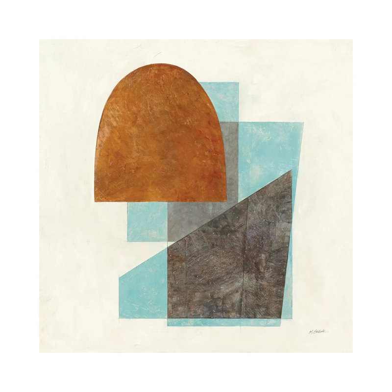 Quintet I Turquoise by Mike Schick - Wrapped Canvas Gallery-Wrapped Canvas Giclée, 30.48 cm H x 30.48 cm W